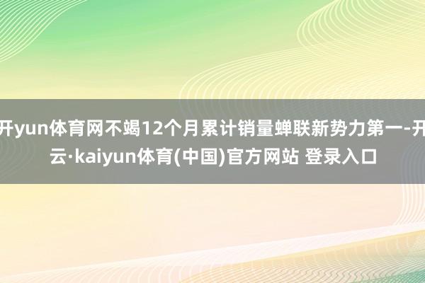 开yun体育网不竭12个月累计销量蝉联新势力第一-开云·kaiyun体育(中国)官方网站 登录入口